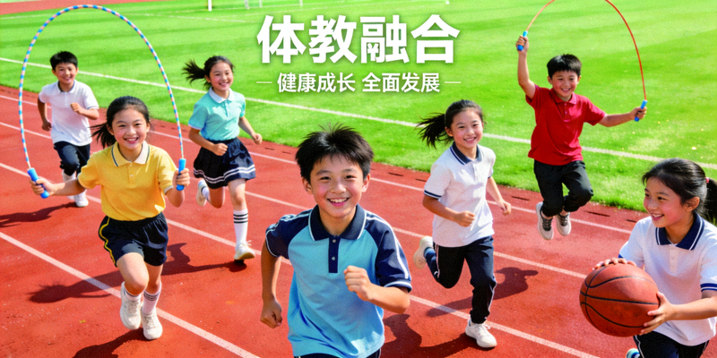 青少年在学校体育课上快乐运动 - 体现体教融合