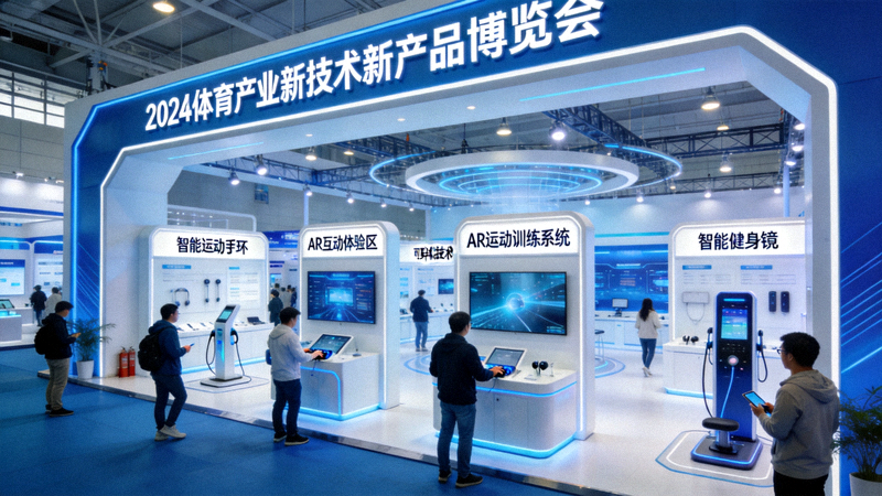 体育产业博览会上的新技术新产品展示