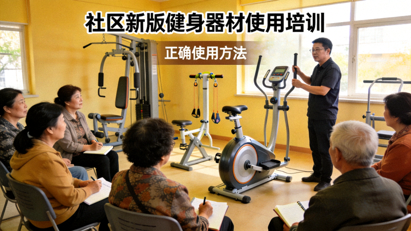 社区居民积极参与新版健身器材使用培训讲座