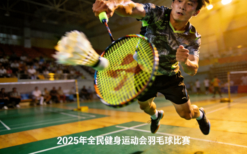 2025年全民健身运动会羽毛球比赛跳杀精彩特写