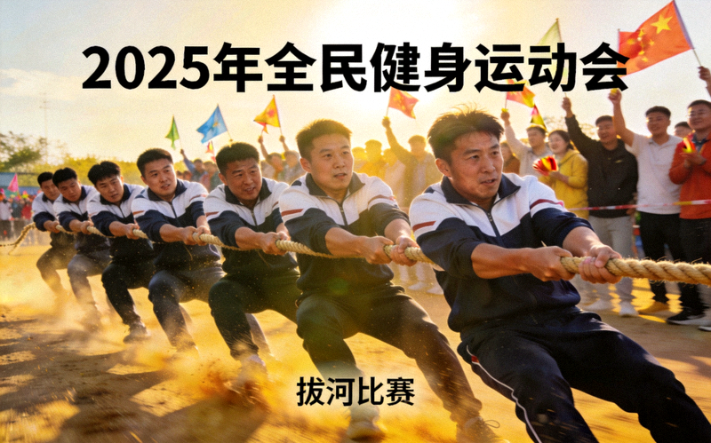 2025年全民健身运动会拔河比赛团队齐心协力