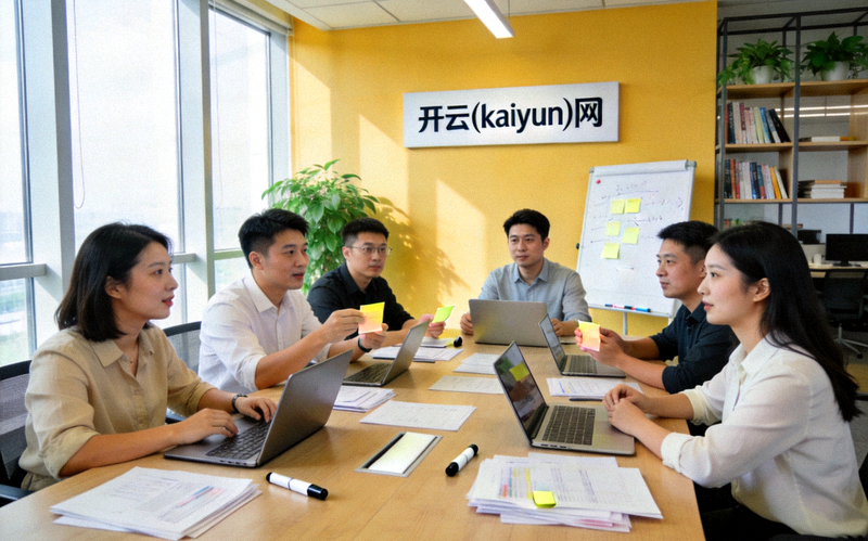 开云(kaiyun)网团队成员在开放式办公区协作讨论的日常工作场景